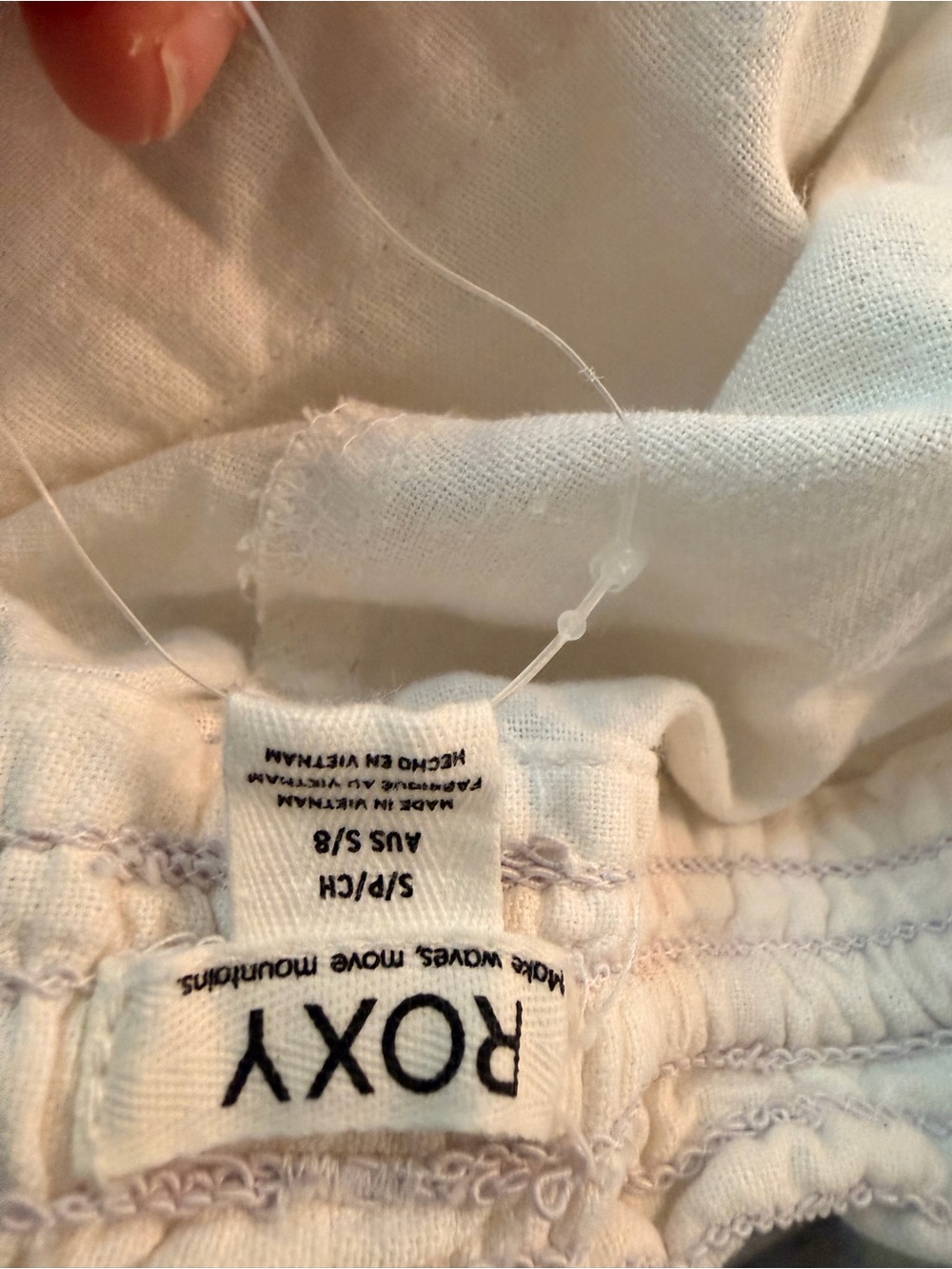 Roxy White Drawstring Lounge Pants - Picture 4 of 5
